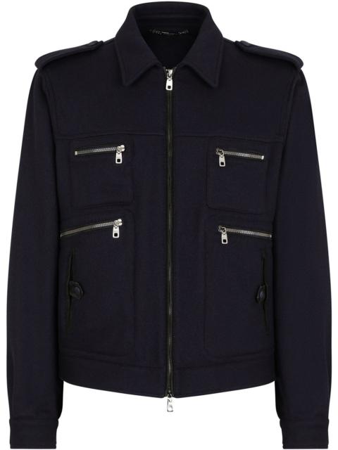 Dolce & Gabbana zip-pocketed shirt jacket