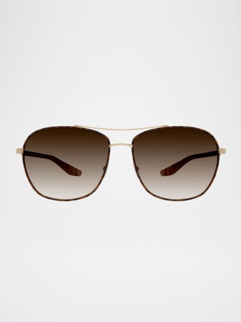 BARTON PERREIRA Sully Aviator Titanium Sunglasses