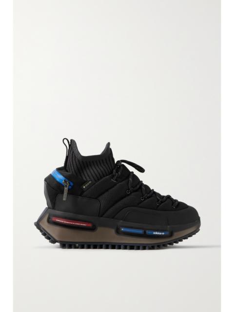 Moncler + Adidas Originals Rubber-trimmed Padded Ripstop Sneakers
