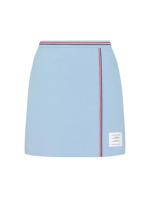 ミニスカート THOM BROWNE Cotton Waffle Mini Wrap Skirt FJK141A J0216 055 Cotton Waffle Mini Wrap Skirt | Thom Browne