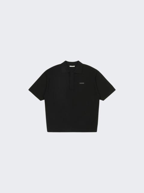 entire studios Short Sleeve Club Polo Black