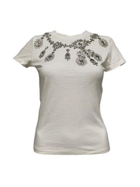 Dior CHRISTIAN DIOR Fall Winter 2002 Crystal Embellished T-Shirt