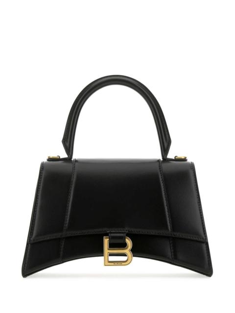BALENCIAGA Balenciaga Women Black Leather Small Hourglass Handbag