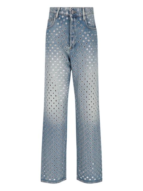 Golden Goose OPENWORK JEANS WITH STUDS