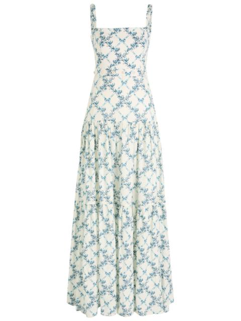 Agua by Agua Bendita Agua BY Agua Bendita Lima Gloriosa Printed Linen Maxi Dress