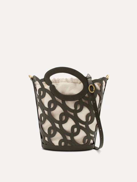 Oscar de la Renta OSCAR CHAIN-LINK LEATHER TOTE
