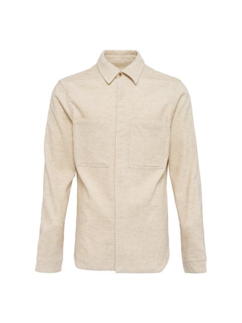 Rick Owens Work Shirt Linen Corduroy