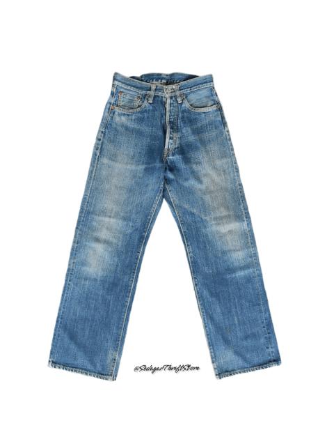 Other Designers Distressed Denim - Vintage Earth Culture Selvedge Denim Jeans