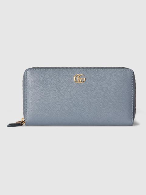 Bi-color GG Marmont zip around wallet
