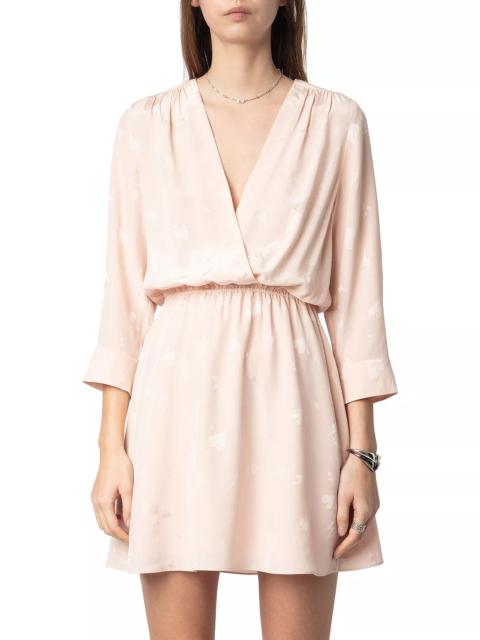 Zadig & Voltaire Rucus Silk Flash Heart Dress