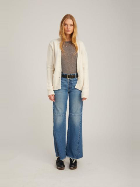 SPRWMN IVORY CASHMERE CARDIGAN