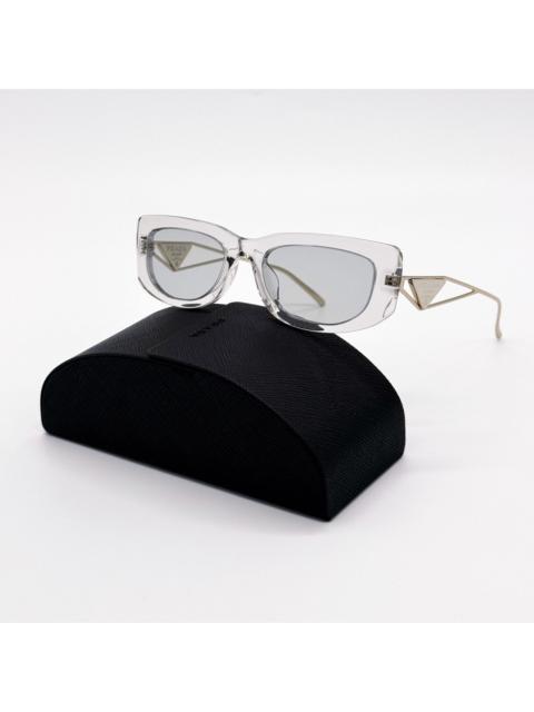 Prada New Prada PR14YS Sunglasses Clear Gray PR 14YS 12R50K