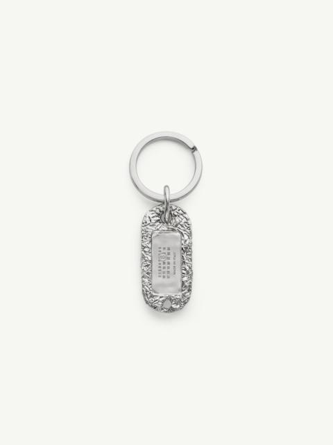MM6 Maison Margiela Silver foil keyring