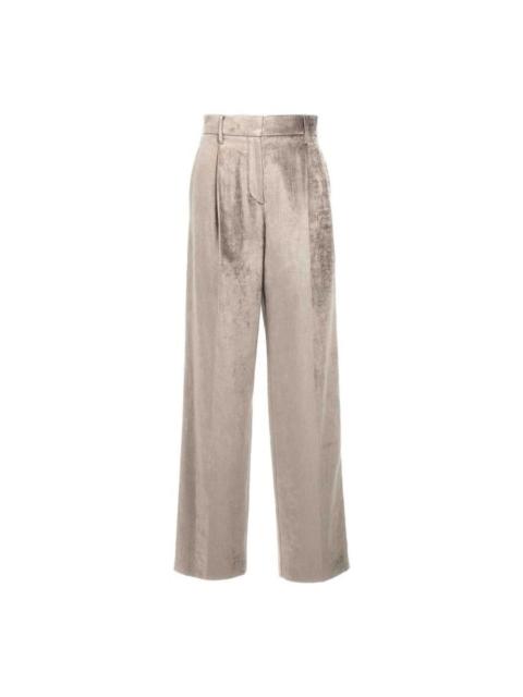 Brunello Cucinelli Brunello Cucinelli Wolight Beige Wide Leg Trousers
