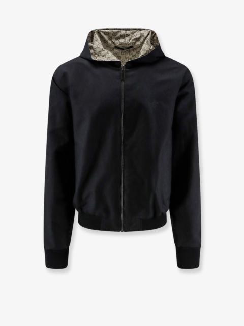 GUCCI Gucci Men Reversible Cotton And Gg Nylon Jacket