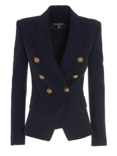 Balmain Double Breasted Black Blazer Jacket