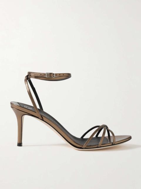 Clintry metallic leather sandals