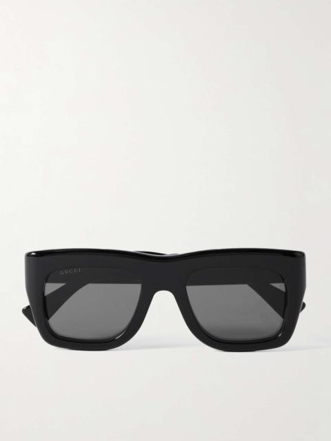 Oversized D-Frame Acetate Sunglasses