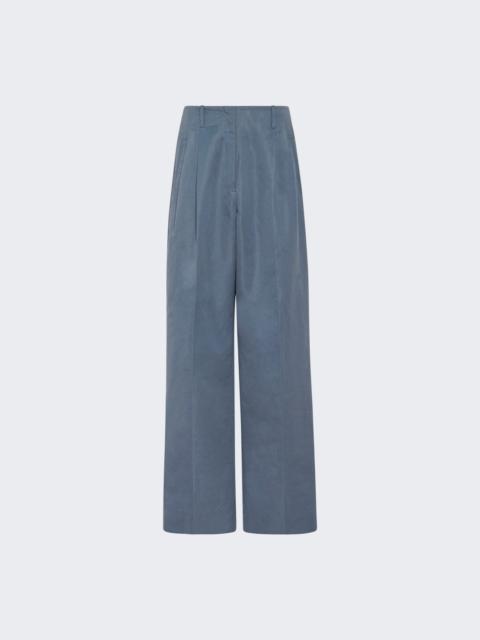 The Row Gaugin Cotton and Ramie Pants Anchor Blue