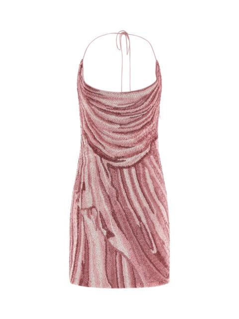 knee length dresses for ladies Holly Lemon Plunge-Neck Maxi Dress With Twist-Detail – Club L London main image 1