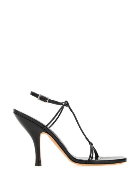 JUDE Jude Women Black Leather Mixer Sandals
