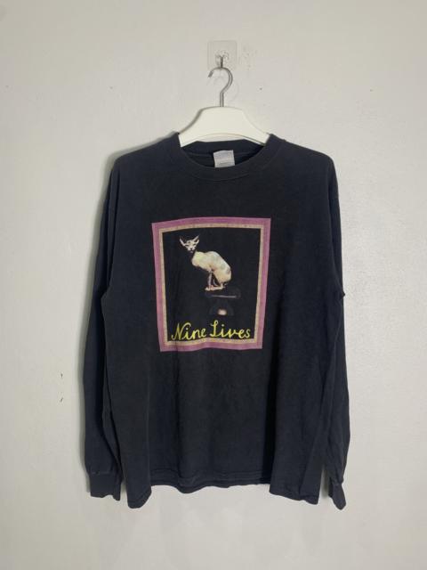 Other Designers Vintage - Vtg 97 Aerosmith Nine lives studio Album Long Sleeve Tshirt