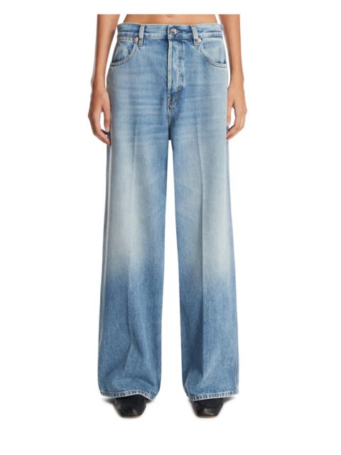 Blue Wide-Leg Jeans