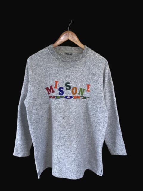 Missoni Sport Rainbow Script Spell Out Sweatshirt