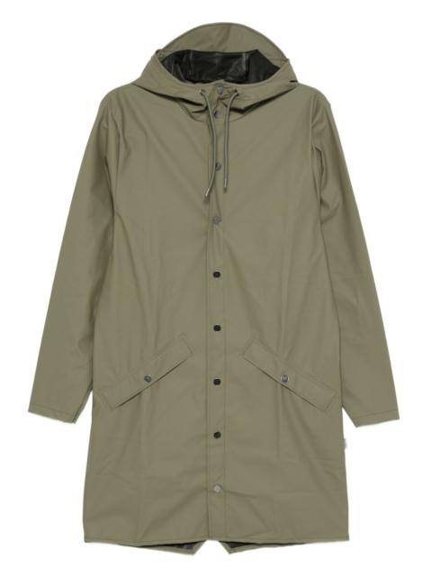 RAINS hooded buttoned coat