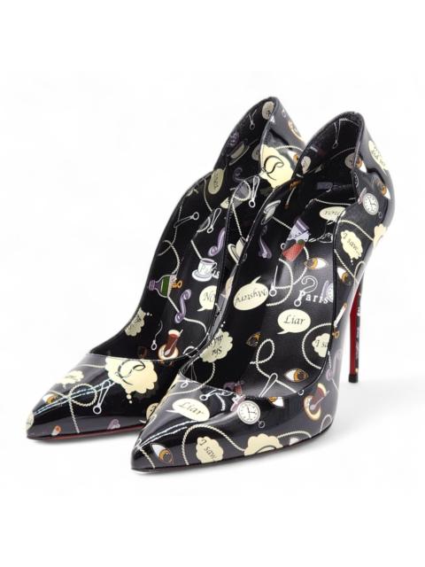 Christian Louboutin Hot Chick Leather Pumps Comicbook Black EU 41 US 10.5 - NWB