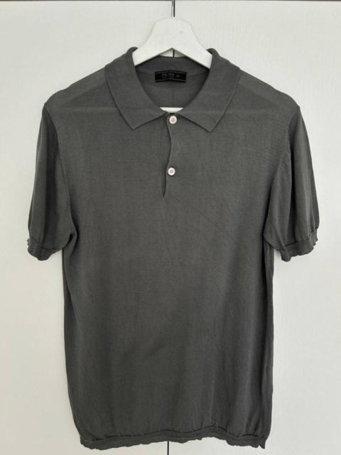 Prada Prada Milano Garment Dyed Silk Polo Knit Shirt Size M