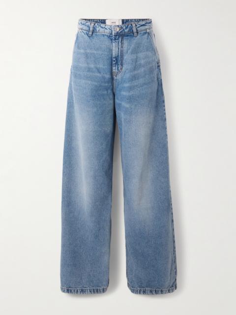AMI Paris Mid-rise Wide-leg Jeans