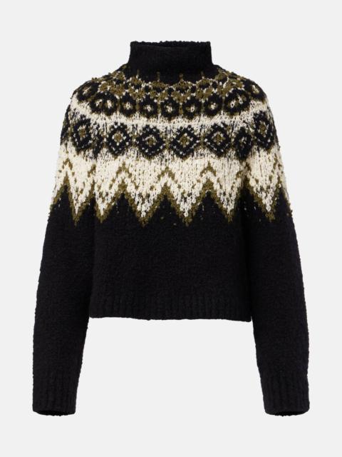 Proenza Schouler Lizzy fair isle cotton turtleneck sweater