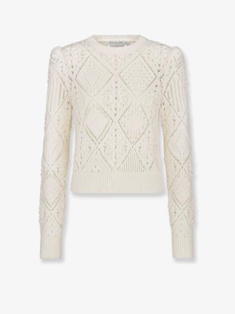 Dior Dior Perforated Cotton Sweater