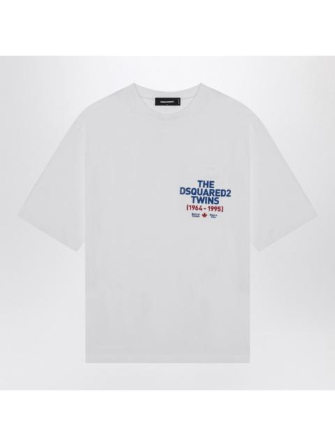 DSQUARED2 Dsquared2 White Cotton T-Shirt With Logo Men