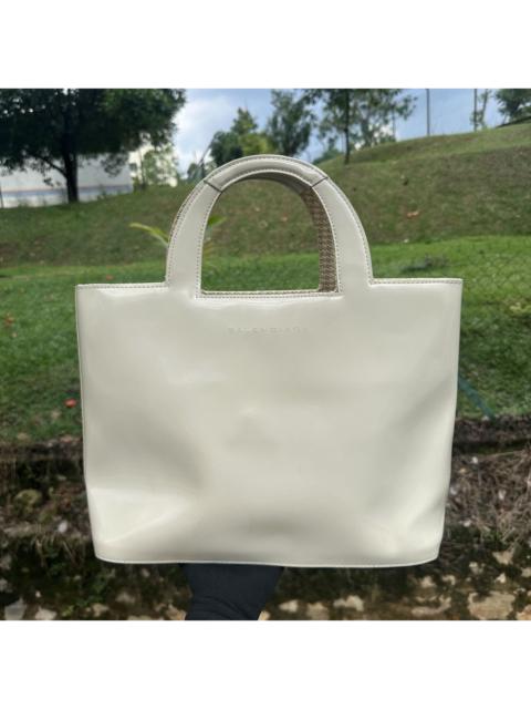 BALENCIAGA Balenciaga Vintage Patent Leather Tote Bag Ivory White