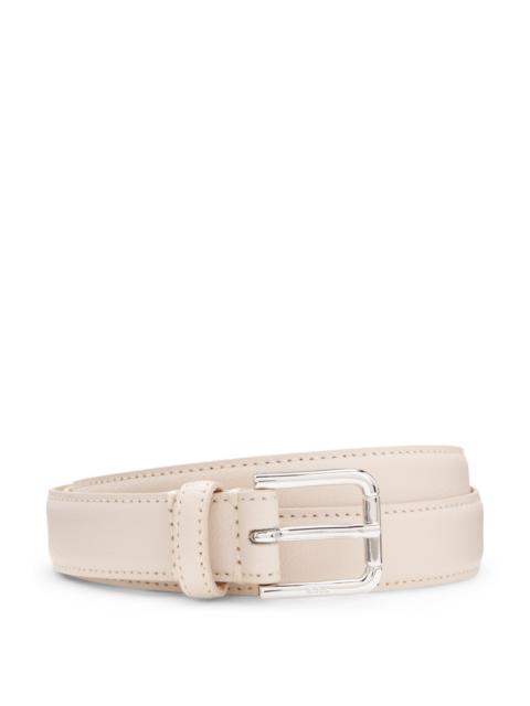BOSS PIN-BUCKLE BELT IN ITALIAN LEATHER