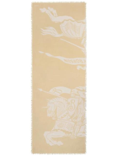 Burberry BURBERRY - Unisex Wide EKD Wool Scarf