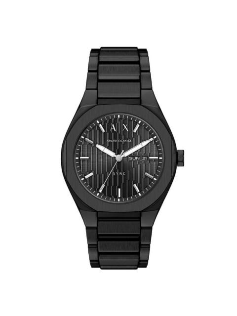 Other Designers Armani Exchange Sync Quartz Black Dial Men's Watch AX4301
