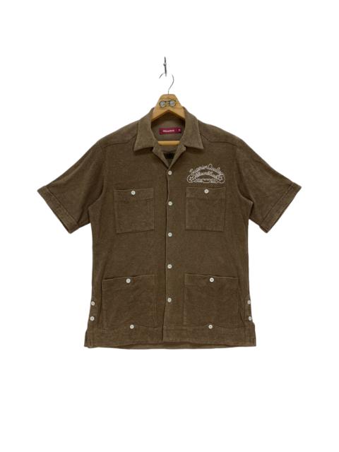 Other Designers Japanese Brand - Hide and Seek Multipocket Button Down Brown Shirt #4124-143