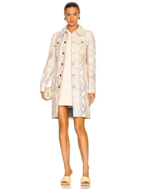 Bottega Veneta Faded Python Print Coat