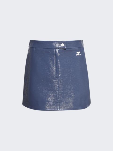 courrèges Vinyle Reedition Skirt Dusk Blue