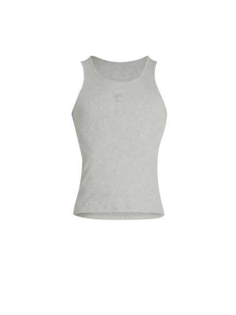 Marine Serre Organic Cotton Rib Tank Top