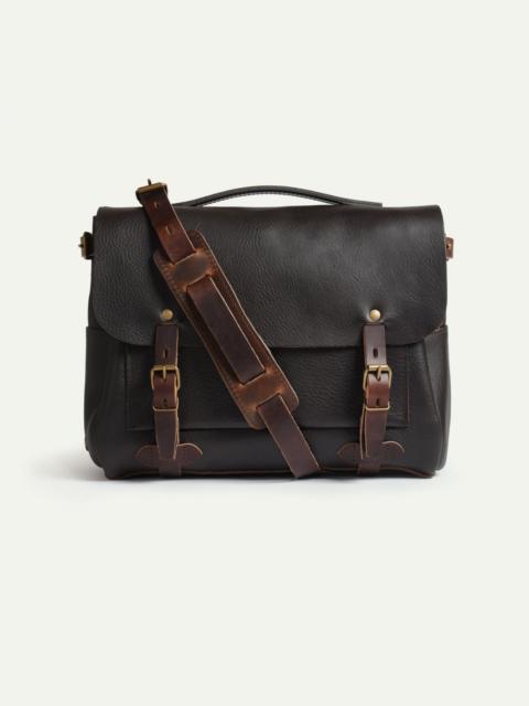 Bleu de Chauffe ÉCLAIR M POSTMAN BAG  -  DARK BROWN
