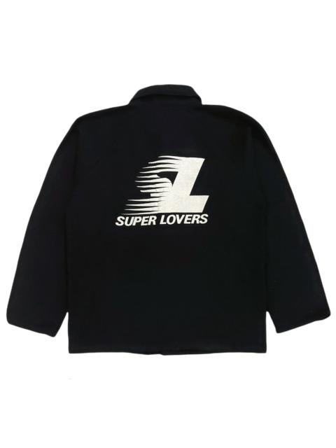 Other Designers Lovers Rock - RARE! VTG SUPERLOVERS by LOVERS ROCK BIG LOGO FLEECE JACKET
