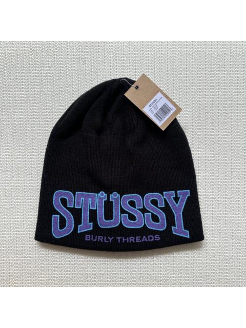 Stüssy Stussy Burly Threads Skull Cap Beanie Hat / Black