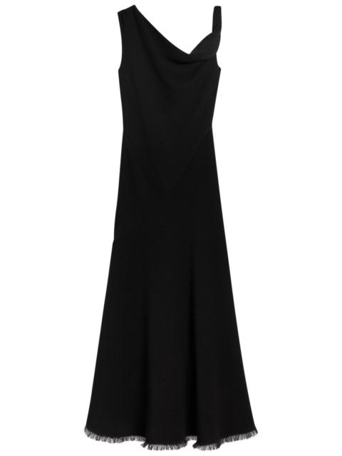 The Row The Row Violette Asymmetric Wool-blend Maxi Dress