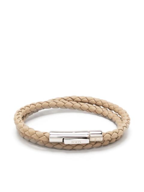 Tod's Tod's Braided Leather Bracelet