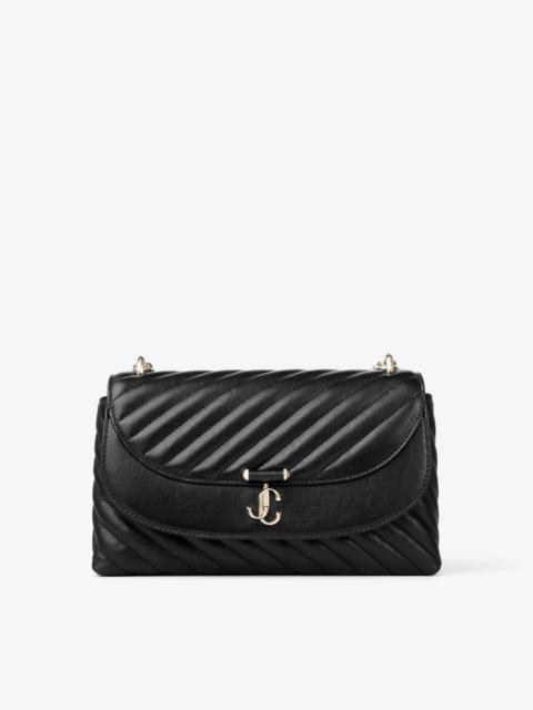 JIMMY CHOO Curve Cross Body Medium
Black Quilted Biker Leather Crossbody Bag