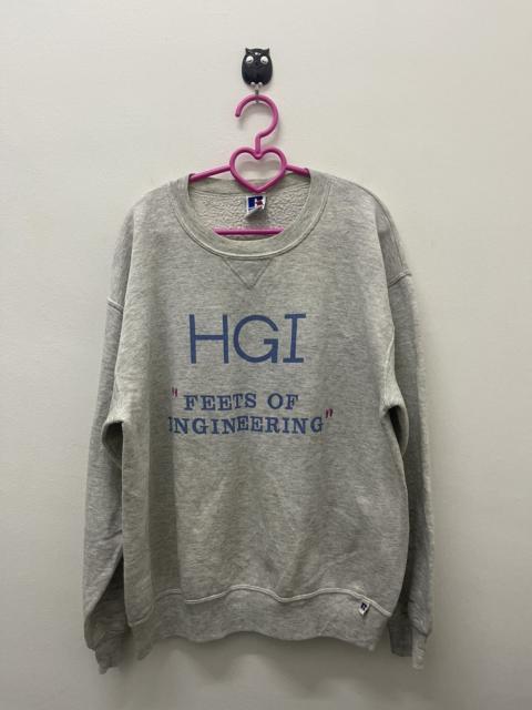 Other Designers Russell Athletic - Rare Vintage HGI Feets Of Engineering Spell Out Sweatshirt